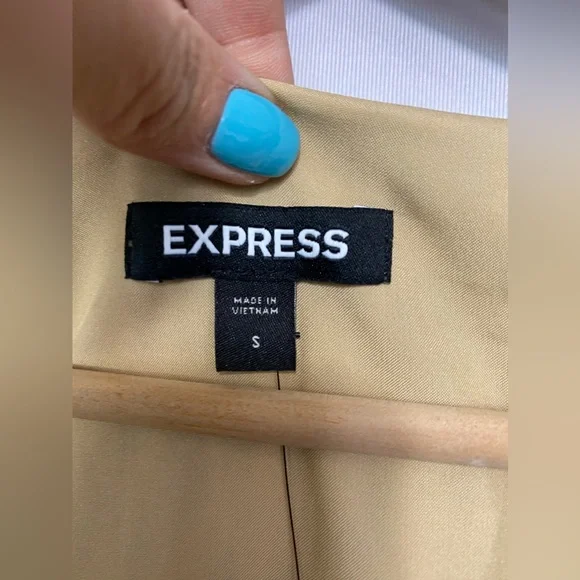 NWT-Express Cheetah V neck Cinch waist tie back Dress SM - Picture 11 of 12